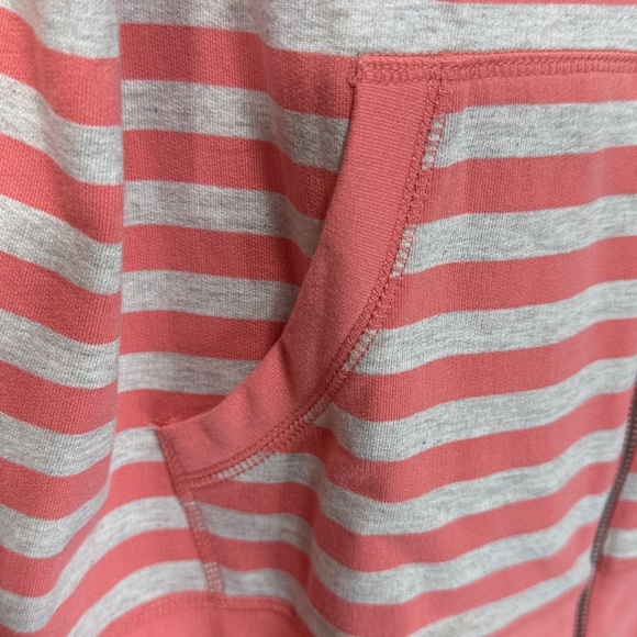 Chico’s Pink White Gray Striped Zip-Up Jacket. Size 3 (XL 16) - Picture 3 of 9